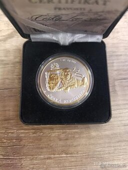 tribrna mnce Csky lev 2017, 1oz, prvni vydani, pouze 9k