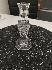 Křišťálový broušený svícen