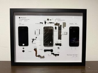 Zarámovaný iPhone 4 - obraz, dekorace, dárek