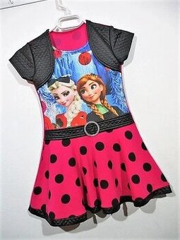 SVÁTEČNÍ ŠATIČKY SE VŠITÝM BOLERKEM ♥ VEL.140/145 (10 LET)