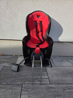 Hamax. Cyklosedacka s uzamykatelnym zamkem kiss - red