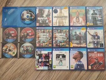 15 her pro PS4 v bazarové hodnotě 5000,-