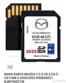 Mazda 2, 3, 6, CX 5 KGSE66EZ1 Tomtom