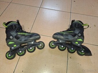 Dětské chlapecké rostoucí kolečkové brusle