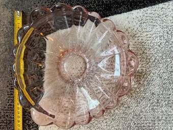 Starožitná skleněná mísa