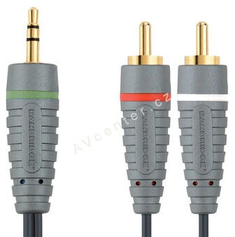 Audio kabel Bandridge Jack 3,5mm - 2xCINCH - 10m