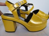 Sandálky na platformě Vera Pelle-Giulia Rossi,vel. 37, žluté