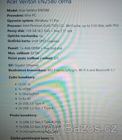 Mini PC r.v. 01-2022_ACER Veriton EN2580 iPGOLD