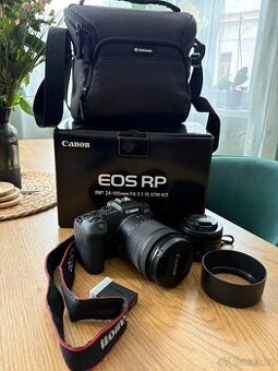 Canon RP, tři objektivy a výbava