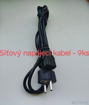 Napájecí kabel, HDMI kabel, VGA kabel