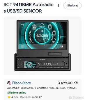Autorádio Sencor SCT 9411BMR