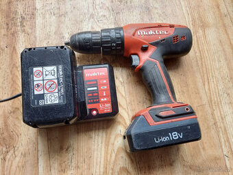 Aku vrtačka Maktec (Makita) - Li-ion 18V, 2x aku, nabíječka