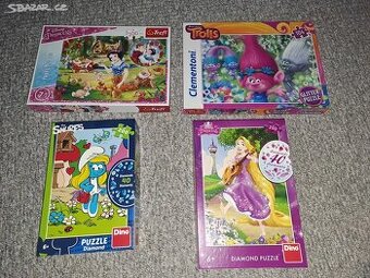 4x PUZZLE za vše jen 100,-Kč.