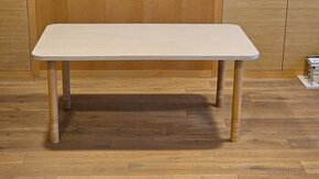 Rostoucí stůl Flexi obdélníkový 120 x 60 - buk, 38-58cm