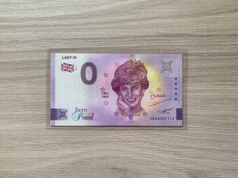 0 Euro Souvenir bankovka LADY DI / princezna Diana