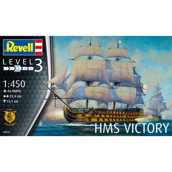 Nový Revell model plachetnice HMS Victory+barvy a lepidlo - 1