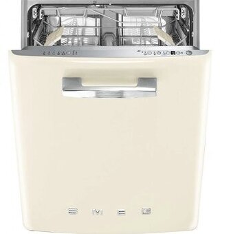 Myčka nádobí retro - SMEG, odložený start, design: krémový