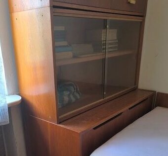 Retro dětská knihovnička se skly-2ks