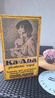 Starožitná plechovka KA-ABA plantážní nápoj
