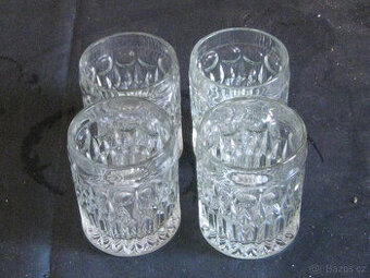 SKLO-4x sklenky silnostěnné- 10cm-použité-nepoškozené