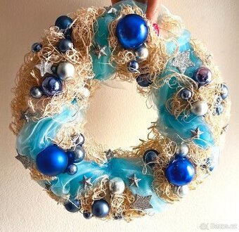 Vánoční věnec na dveře 30 cm