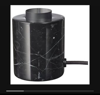 IKEA MARKFROST Stolní lampa, mramor černá