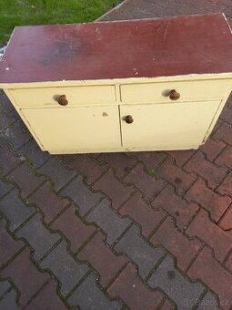 Retro kuchyňská skříňka ,lavička
