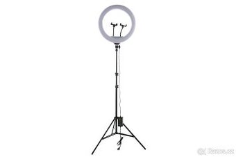 LED stmívatelné kruhové světlo 46cm + stativ