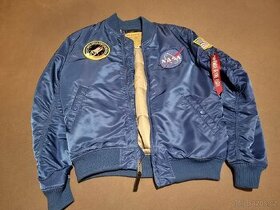 Bunda pánská alpha industries nasa modrá L