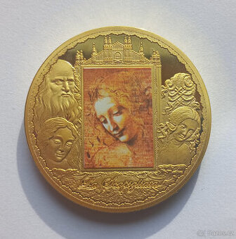Pamětní medaile Leonardo da Vinci – La Scapigliata (Proof)