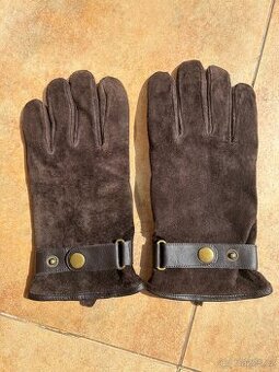 Kožené rukavice Tchibo vel. 9,5 - NOVÉ