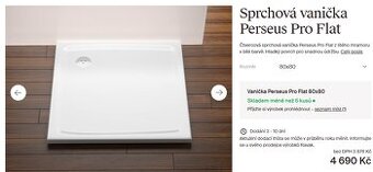 Ravak Sprchová vanička 80x80