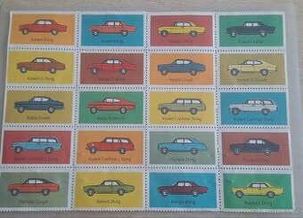 Znamky  20 kusu  z  cca 1970 až 1980