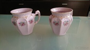 Krásné hrnečky z růžového porcelánu RGK- SLEVA