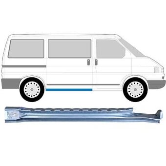 Vw t4 caravelle vyztuha bočních dveří