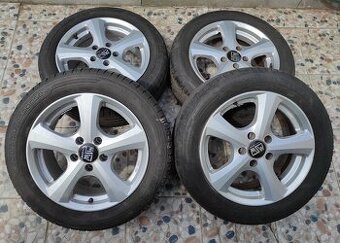Sada kola alu disky R16 5x112 + letní pneu Dunlop 205/55/R16