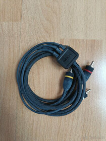 3.5mm 3,5mm AV jack / 3x RCA (cinch) Male to Male kabel - 1