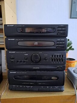 Rádio Sharp + reproduktory