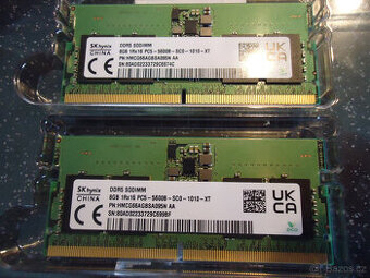 Paměť 2x 8GB ddr5 Sodim (16GB)