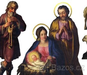 Historický vystřih. papírový betlém-J. G i n z e l - č. 16