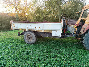 Sklápěcí přívěs traktor, bez SPZ, nosnost 5tun (dvoukolka )