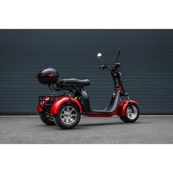 Elektrická tříkolka Leramotors C5, červená