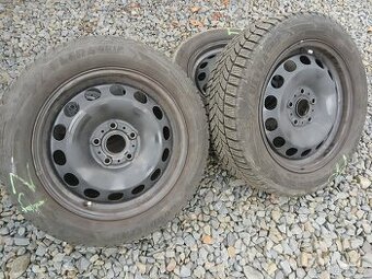 Plechova kola,sada,5x112,ET46,GOODYEAR,205/55 R16,4x7,5mm