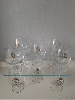 Sada 10 kusů retro vintage sklenic Napoleonky