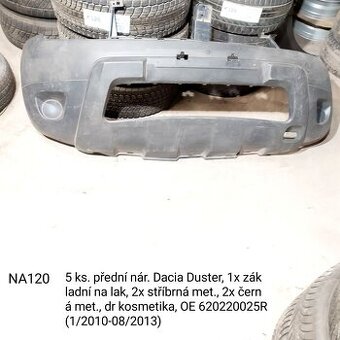BLATNÍK nárazník dačia duster   originální nárazník kód barv