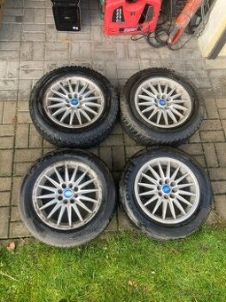 Alu kola R15 - 5×100 a 5×108 -dvouroztečová + pneu