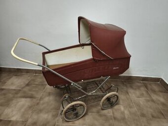 Retro kočárek Liberta hnědá