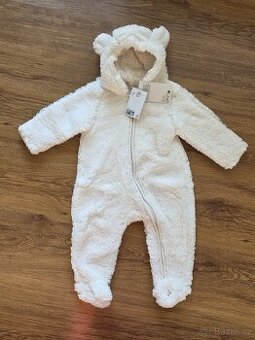 Nový chlupatkový overal s oušky H&M vel.68