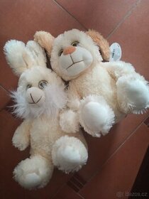 Plyšový králíček bunny a medvěd teddy - 1