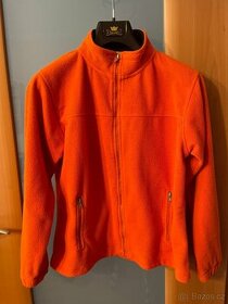 mikina oranžová fleecová velikost L